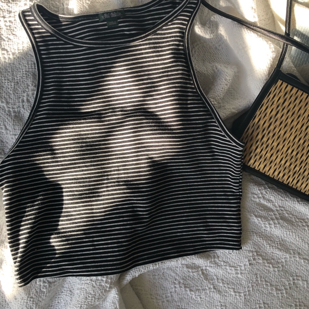 Wild Fable black and white crop top